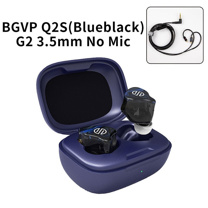 BGVP Q2S Wireless Headphones Tws Bluetooth5.2 Stereo Low Latency Waterproof In-Ear - The HiFi Cat