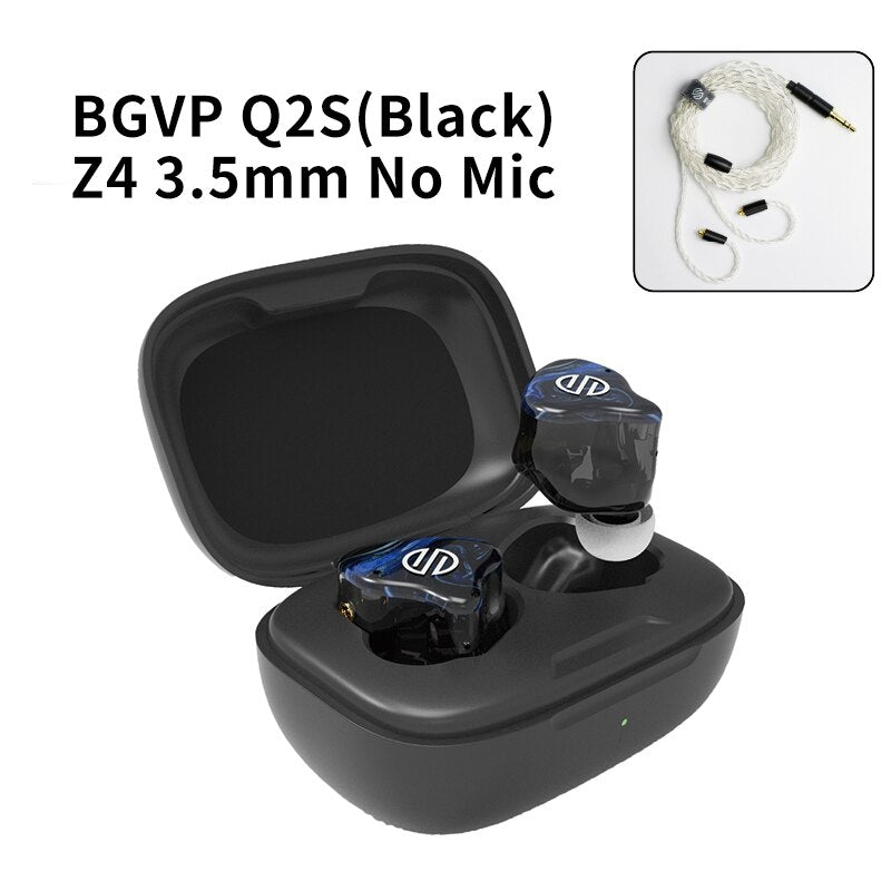 BGVP Q2S Wireless Headphones Tws Bluetooth5.2 Stereo Low Latency Waterproof In-Ear - The HiFi Cat