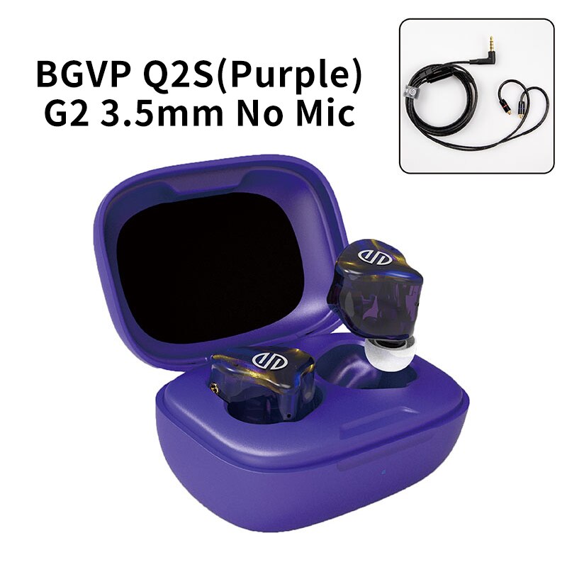 BGVP Q2S Wireless Headphones Tws Bluetooth5.2 Stereo Low Latency Waterproof In-Ear - The HiFi Cat