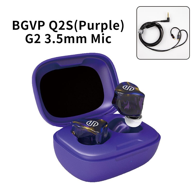 BGVP Q2S Wireless Headphones Tws Bluetooth5.2 Stereo Low Latency Waterproof In-Ear - The HiFi Cat