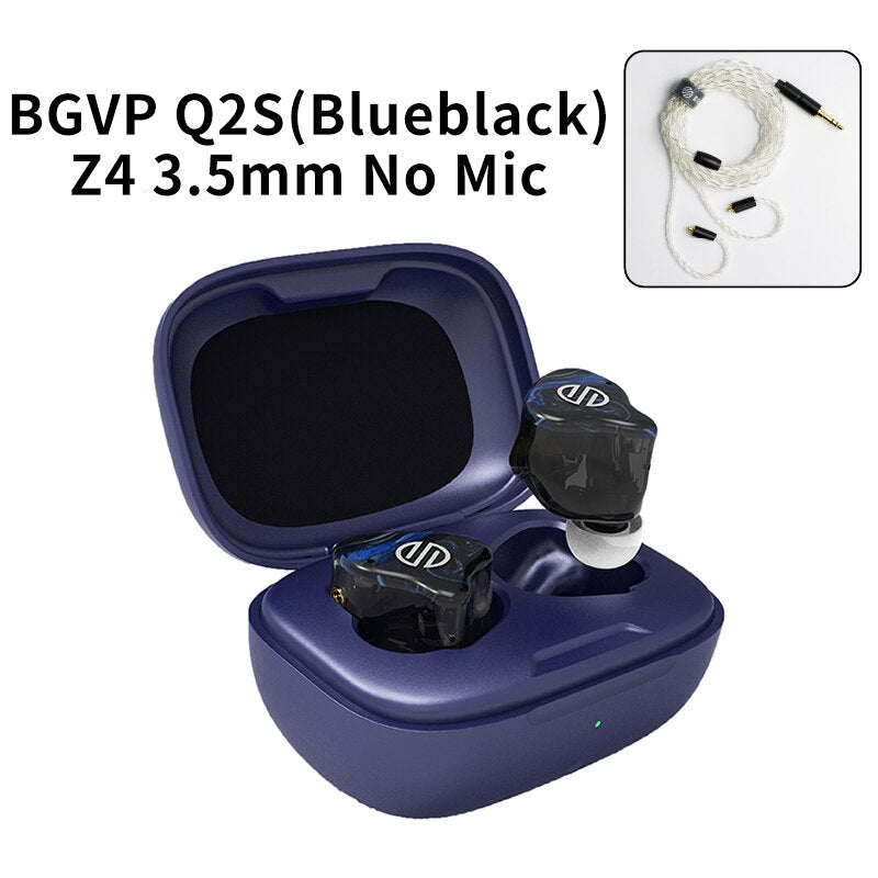 BGVP Q2S Wireless Headphones Tws Bluetooth5.2 Stereo Low Latency Waterproof In-Ear - The HiFi Cat