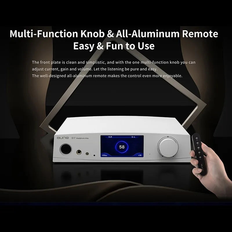 AUNE S17 Pro Fully Discrete Class A Headphone Amplifier R2R Front Stage High Power HiRes AUDIO New Generation of Eadphone Amp - The HiFi Cat