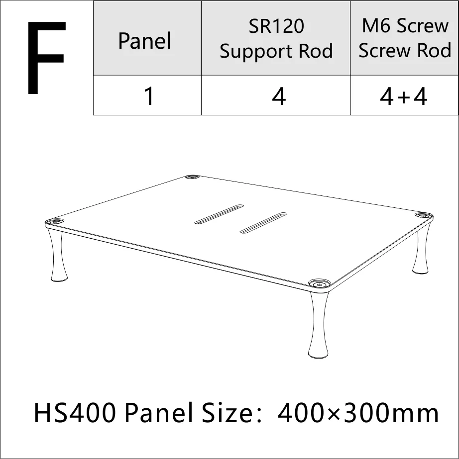 ddHiFi HS400 HiFi Display Stand for Desktop DAC Amp