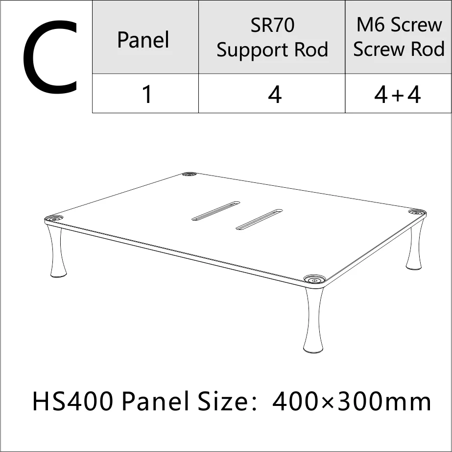 ddHiFi HS400 HiFi Display Stand for Desktop DAC Amp