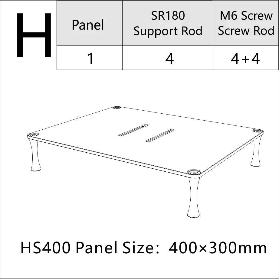 ddHiFi HS400 HiFi Display Stand for Desktop DAC Amp