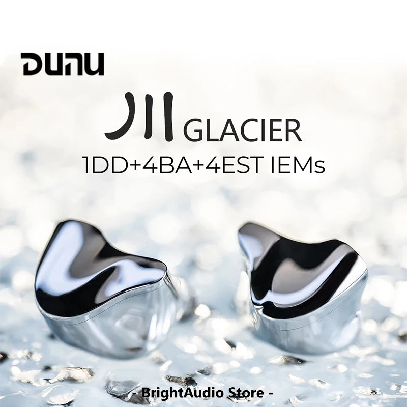 DUNU GLACIER Flagship IEMs 1DD+4BA+4EST 9 Hybrid Drivers In-Ear