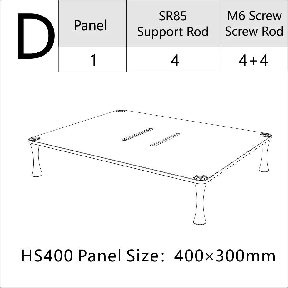 ddHiFi HS400 HiFi Display Stand for Desktop DAC Amp