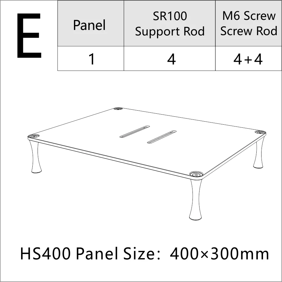 ddHiFi HS400 HiFi Display Stand for Desktop DAC Amp
