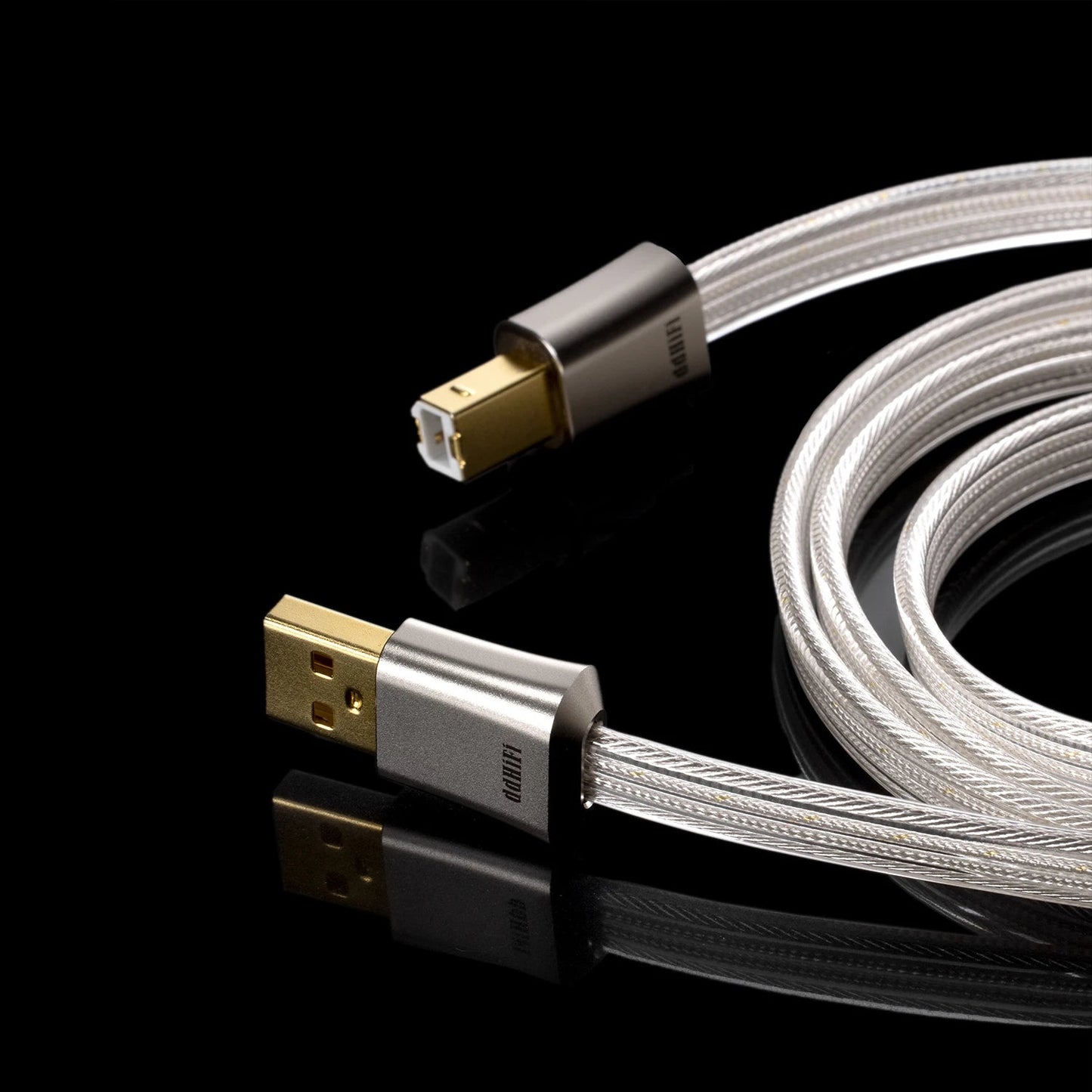 ddHiFi TC19BA (Comet) Flagship Pure Silver USB - B to USB - A OTG Digital Signal Cable - The HiFi Cat