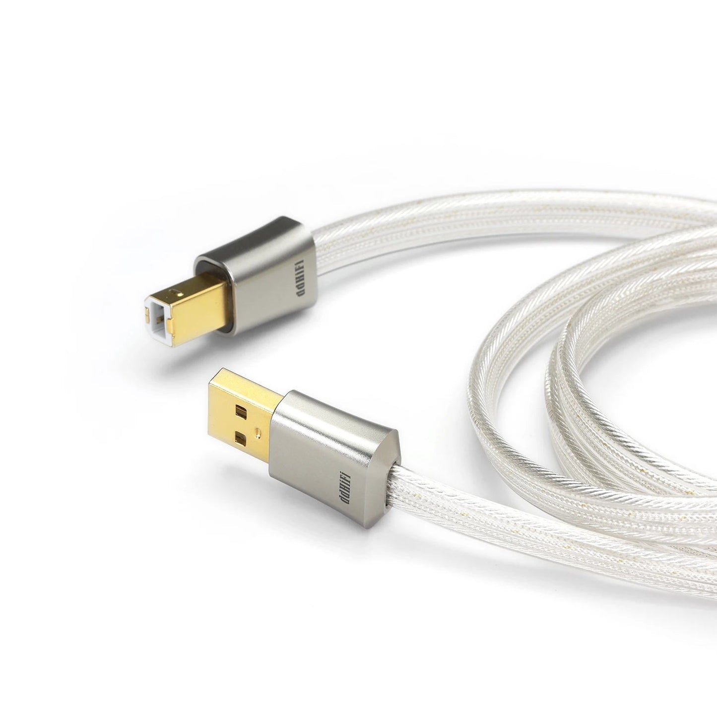 ddHiFi TC19BA (Comet) Flagship Pure Silver USB - B to USB - A OTG Digital Signal Cable - The HiFi Cat