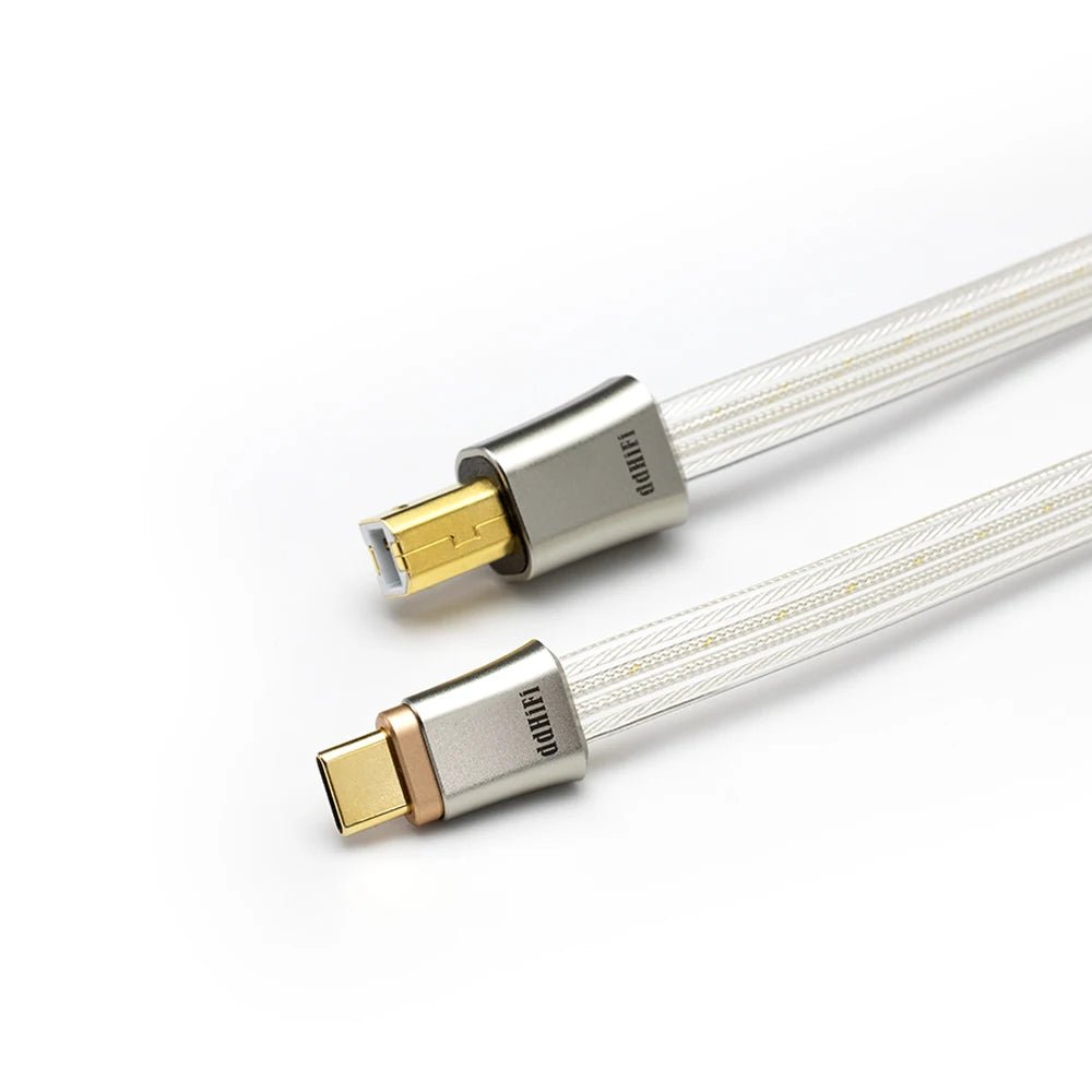 ddHiFi TC19BC (Comet) Flagship Pure Silver USB - B to USB - C OTG Digital Signal Cable - The HiFi Cat