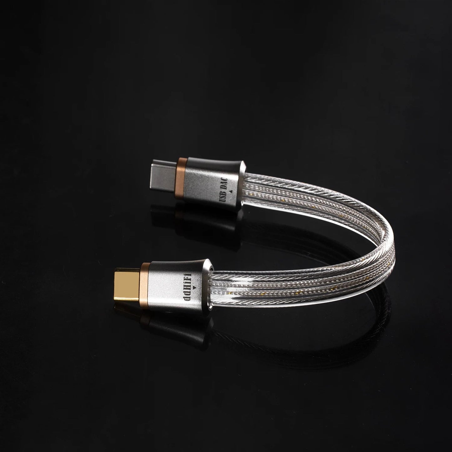 ddHiFi TC19CC (Comet) Flagship Pure Silver USB - C to USB - C OTG Digital Signal Cable - The HiFi Cat