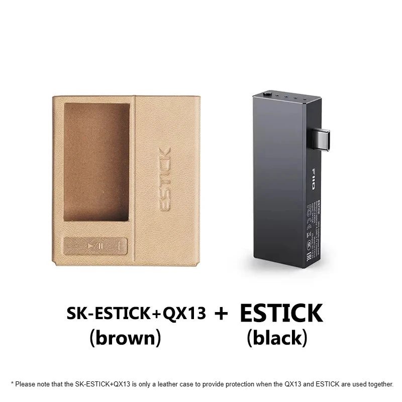 FIIO SK - ESTICK+QX13 Leather Case for QX13 and Estick Set / ESTICK Mini Prower Bank - The HiFi Cat