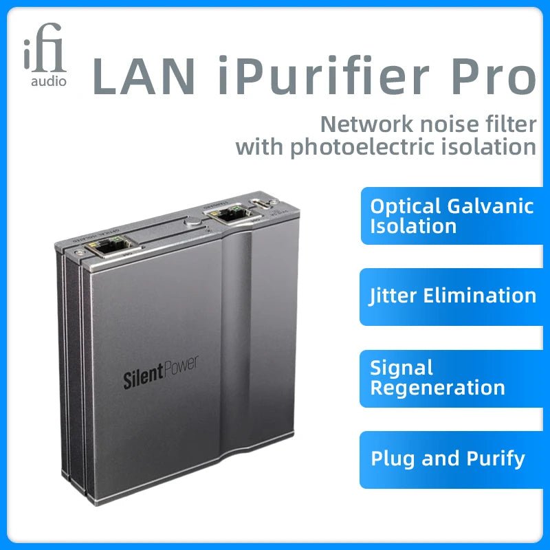 iFi LAN iPURIFIER PRO Optical Isolation Ethernet Noise Filter