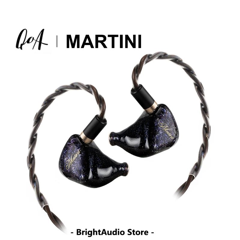 QOA Martini In - Ear Monitor - Hi - Fi Dynamic Hybrid IEM with Replaceable Cable - The HiFi Cat