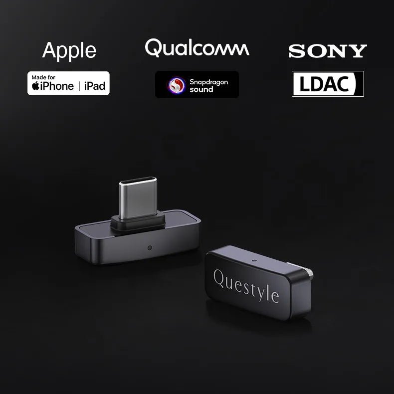 Questyle QCC Dongle Pro LDAC Lossless Bluetooth 5.4 Transmitter Supports - The HiFi Cat