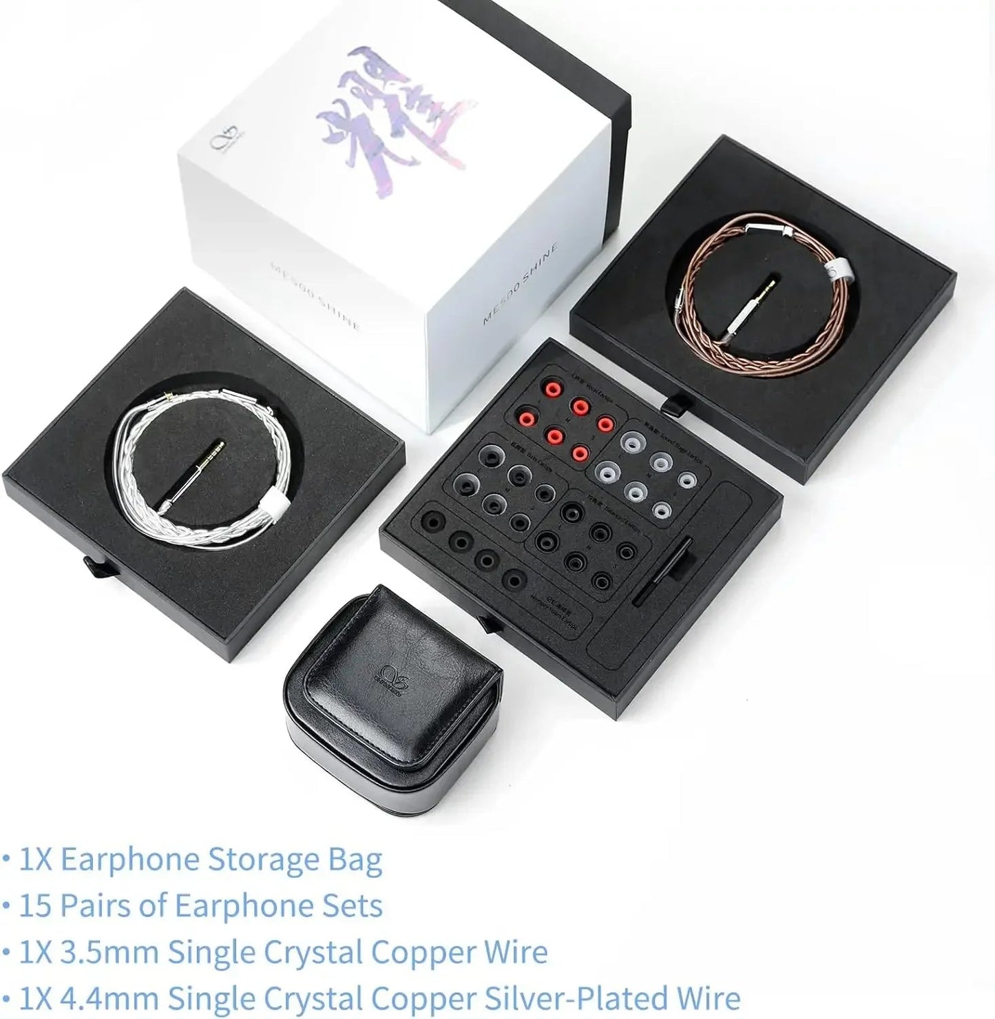 SHANLING ME500 SHINE Hybrid Driver 1DD+2 Knowles BA Earphone IEM - The HiFi Cat