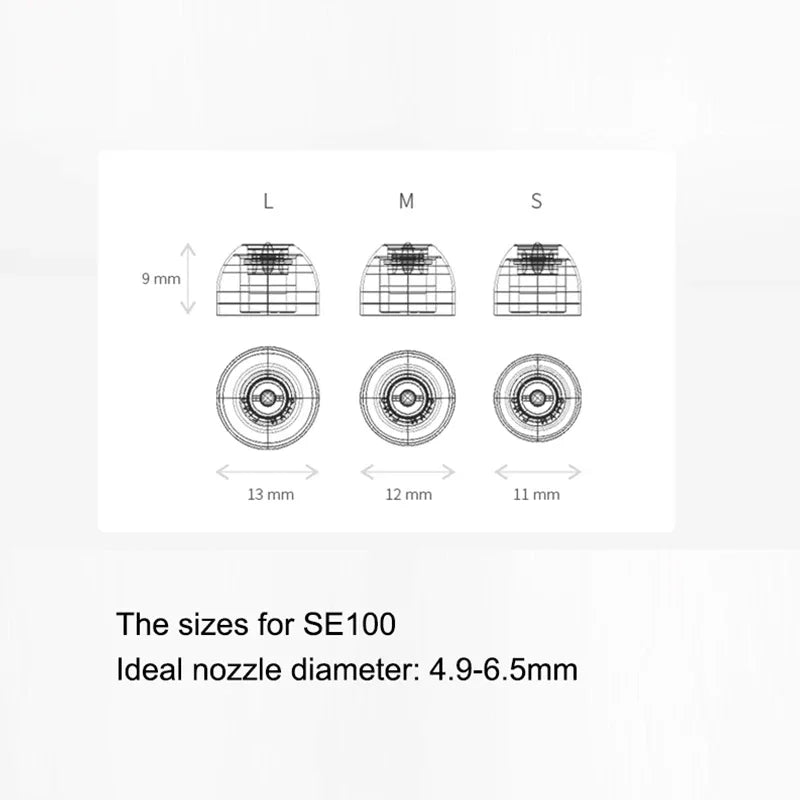 SHANLING SE100 Silicone Eartips Ear Tip - The HiFi Cat