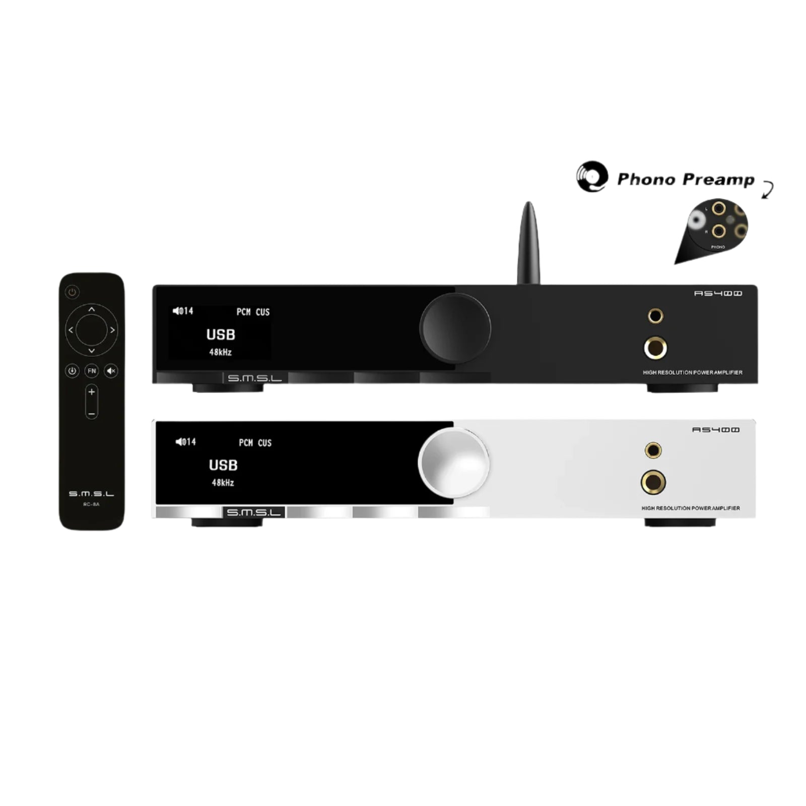 SMSL AS400 Hi-Res DAC Power Amplifier Headphone AMP – The HiFi Cat SMSL AS400 Hi-Res DAC Power Amplifier Headphone AMP – The HiFi Cat