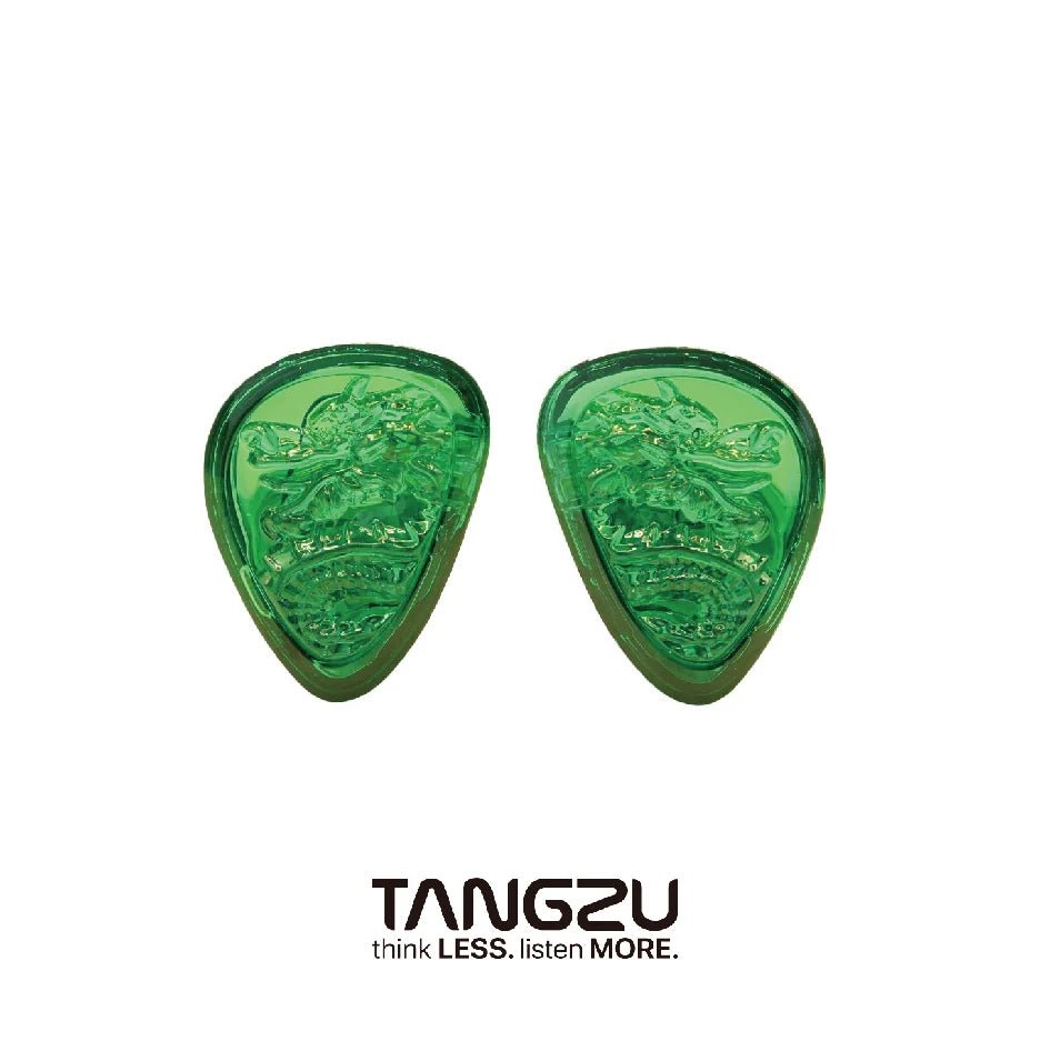 TANGZU WANER SG 2 Jade Dragon Edition 10mm PET Single Dynamic In - Ear Earphones with Silicone Storage Bag and Sancai wide bore - The HiFi Cat