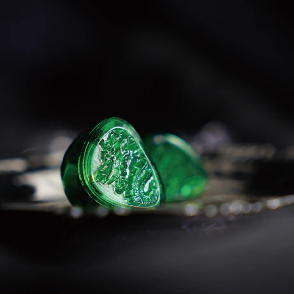 TANGZU WANER SG 2 Jade Dragon Edition 10mm PET Single Dynamic In - Ear Earphones with Silicone Storage Bag and Sancai wide bore - The HiFi Cat