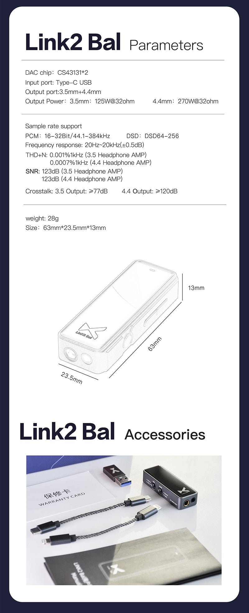 XDUOO LINK2 BAL USB DAC &Portable Decoding amp - The HiFi Cat