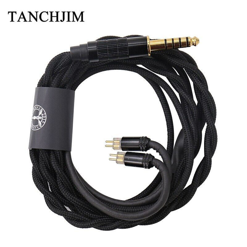 TANCHJIM Oxygen Earphone Upgrade Line 0.78mm Pin 2.5mm/3.5mm/4.4mm 5N Single Crystal Copper Upgrade Cable T202 T203 T204 - The HiFi Cat