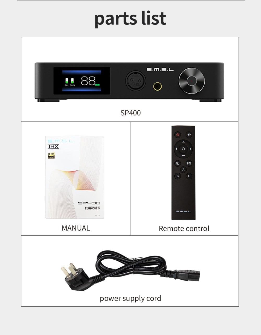 SMSL SP400 THX AAA 888 Headphone Amplifier - The HiFi Cat