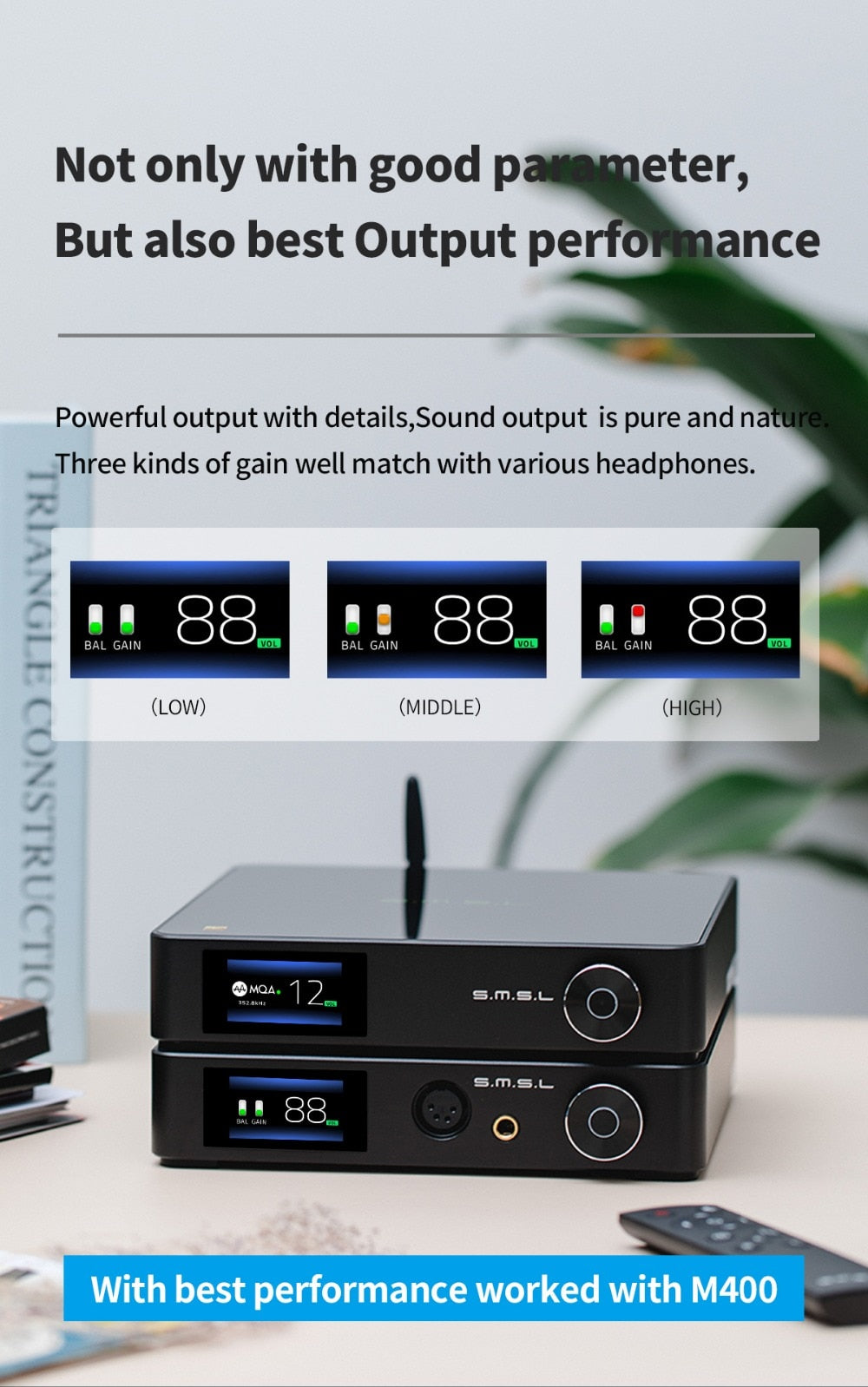 SMSL SP400 THX AAA 888 Headphone Amplifier - The HiFi Cat