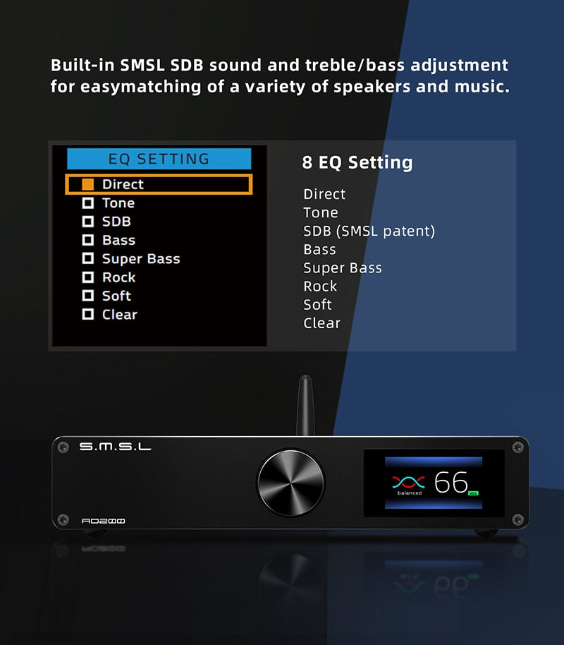 SMSL AO200 digital amplifier 150W*2 - The HiFi Cat