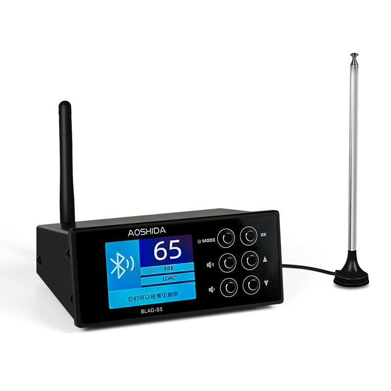 AOSHIDA BLAD-S5 ES9038 Bluetooth/FM Receiver Audio Converter