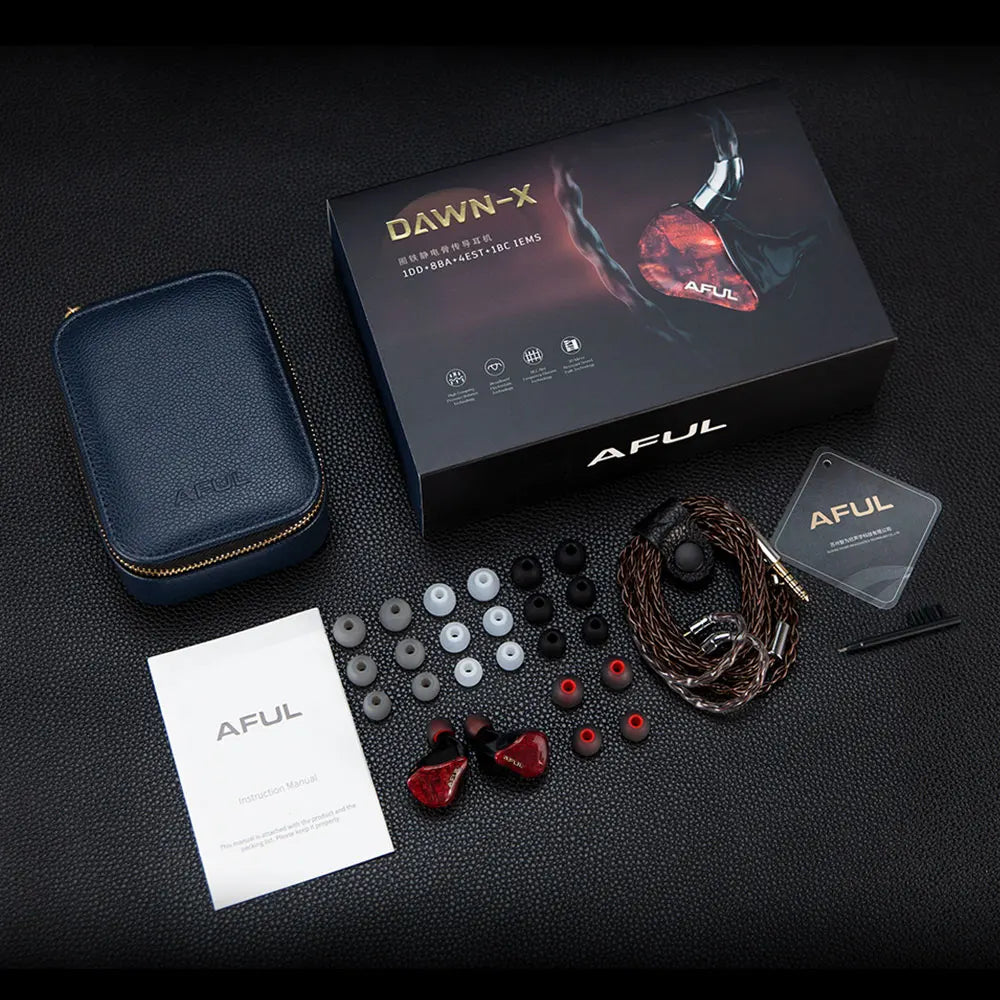 AFUL DAWN-X 1DD+8BA+4EST+1BC Drivers In-Ear Earphones Quad-Brid Flagship IEMs