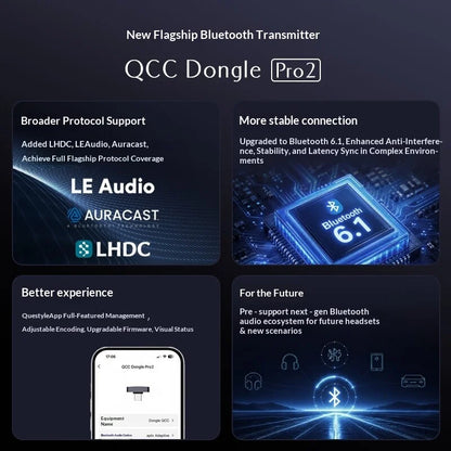 Questyle QCC Dongle Pro2 BT Transmitter | Bluetooth 6.1 LDAC LHDC