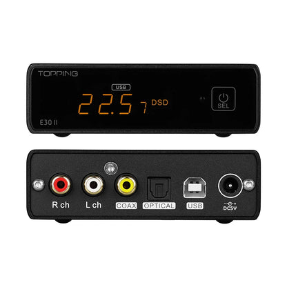 Topping E30II Lite Desktop DAC | AK4493S | DSD512 | PCM768 | Remote Control