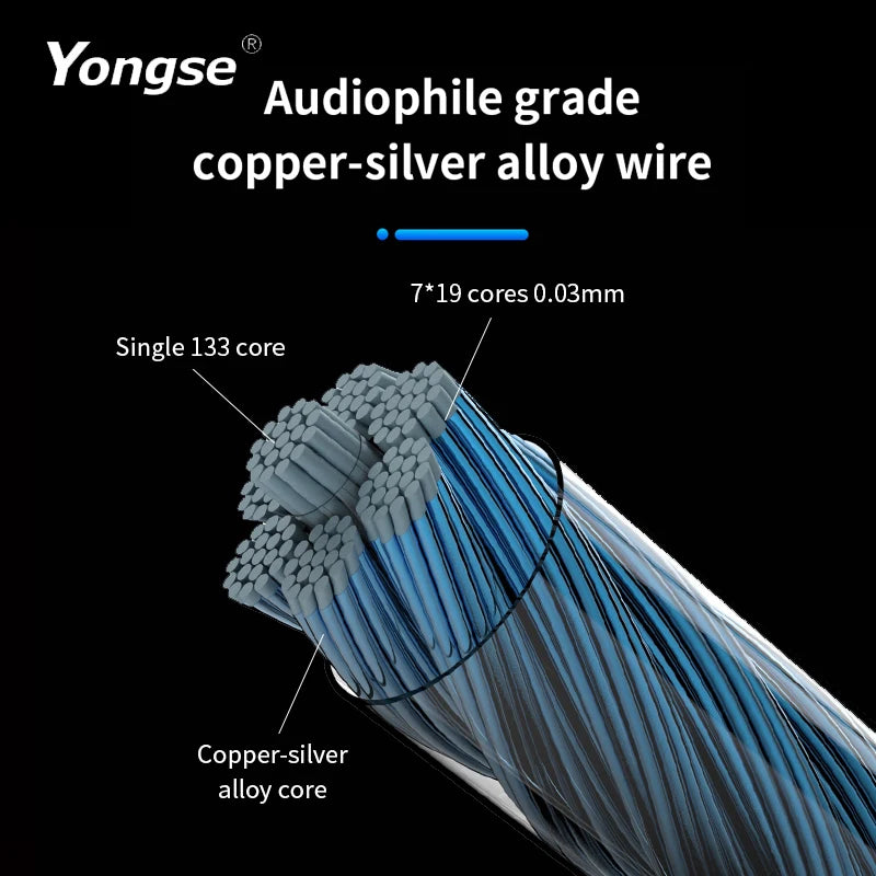 YONGSE Y01 TypeC Light-ning to 3.5mm/4.4mm CX31993 CX31988 C100 Earphone Amplifie - The HiFi Cat