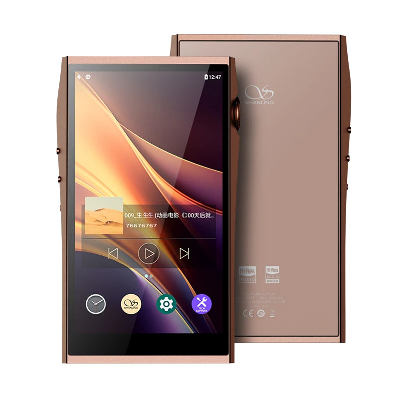 SHANLING M7T Android 13 Portable Hi-Res Audio Player Dual AKM AK4498EX AK4191 DAC AMP Reference Sound Two-way Bluetooth LDAC