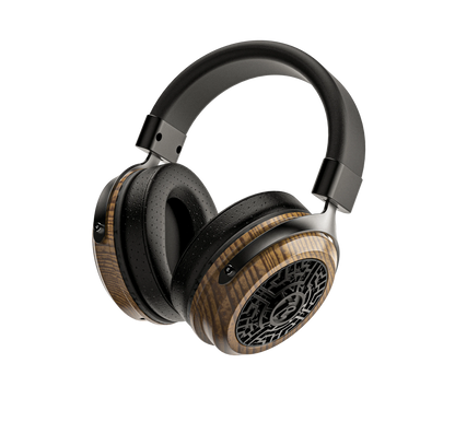 Tangzu Li Jing 60mm Open-Back Over-Ear Headphone | Nickel Alloy Diaphragm | Natural Zebra Wood | 4.4mm Balanced Cable