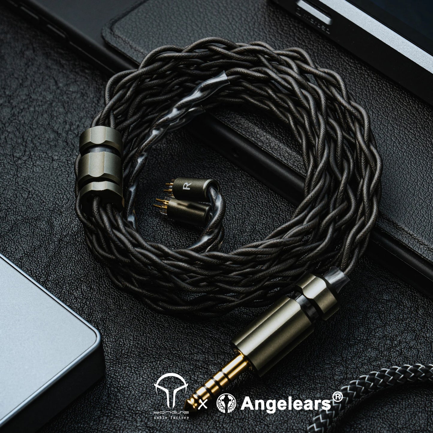 Angelears × YONGSE Fujin Flagship IEM Cable | Furukawa Silver-Gold Alloy + Palladium-Plated + OCC