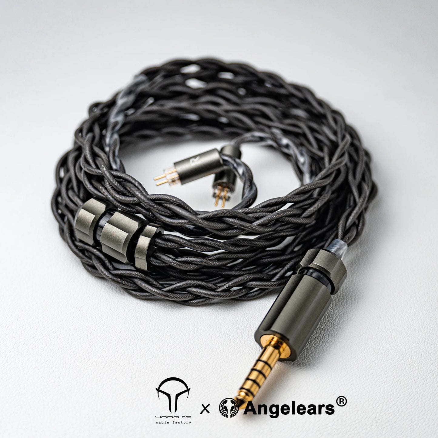 Angelears × YONGSE Fujin Flagship IEM Cable | Furukawa Silver-Gold Alloy + Palladium-Plated + OCC