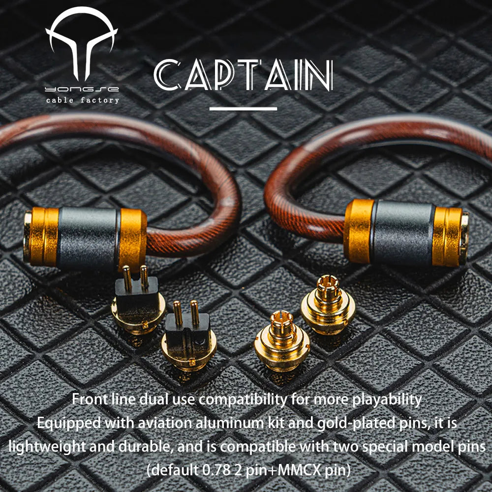 Yongse Captain High Purity Copper Silver-plated 6fold Coaxial Earphones Cable - The HiFi Cat