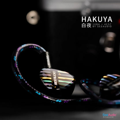 SeeAudio HAKUYA 10BA + 4EST Hybrid Driver Hifi In-Ear Headphones IEM - The HiFi Cat