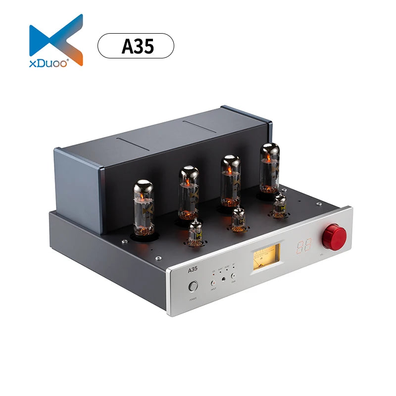 XDUOO A35 ES9018K2M Integrierter Vakuumröhrenverstärker Bluetooth APTX HD Kopfhörerverstärker mit Fernbedienung