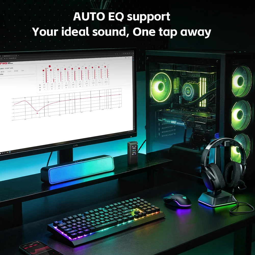 FiiO QX11 DAC & Headphone Amplifier | Dual ES9069Q | HiFi & Gaming Modes