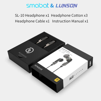 Smabat SL10 Double Dynamic Resonance Structure With MMCX Earphone
