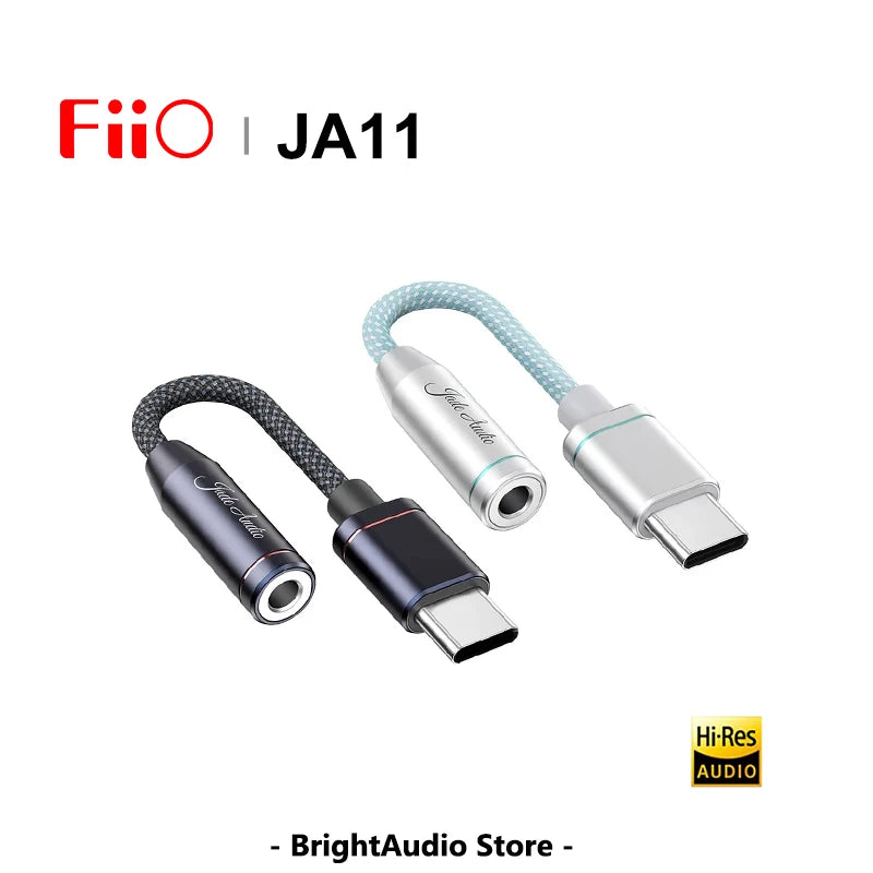 Fiio JA11 USB Type C to 3.5mm Earphone/Headphone Adapter USB C to 3.5