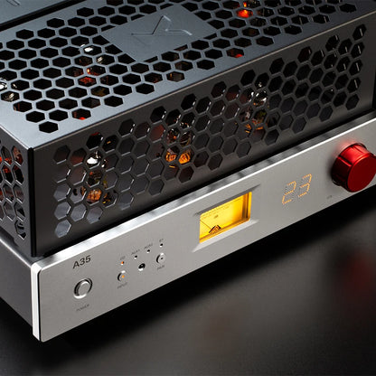 XDUOO A35 ES9018K2M Integrierter Vakuumröhrenverstärker Bluetooth APTX HD Kopfhörerverstärker mit Fernbedienung