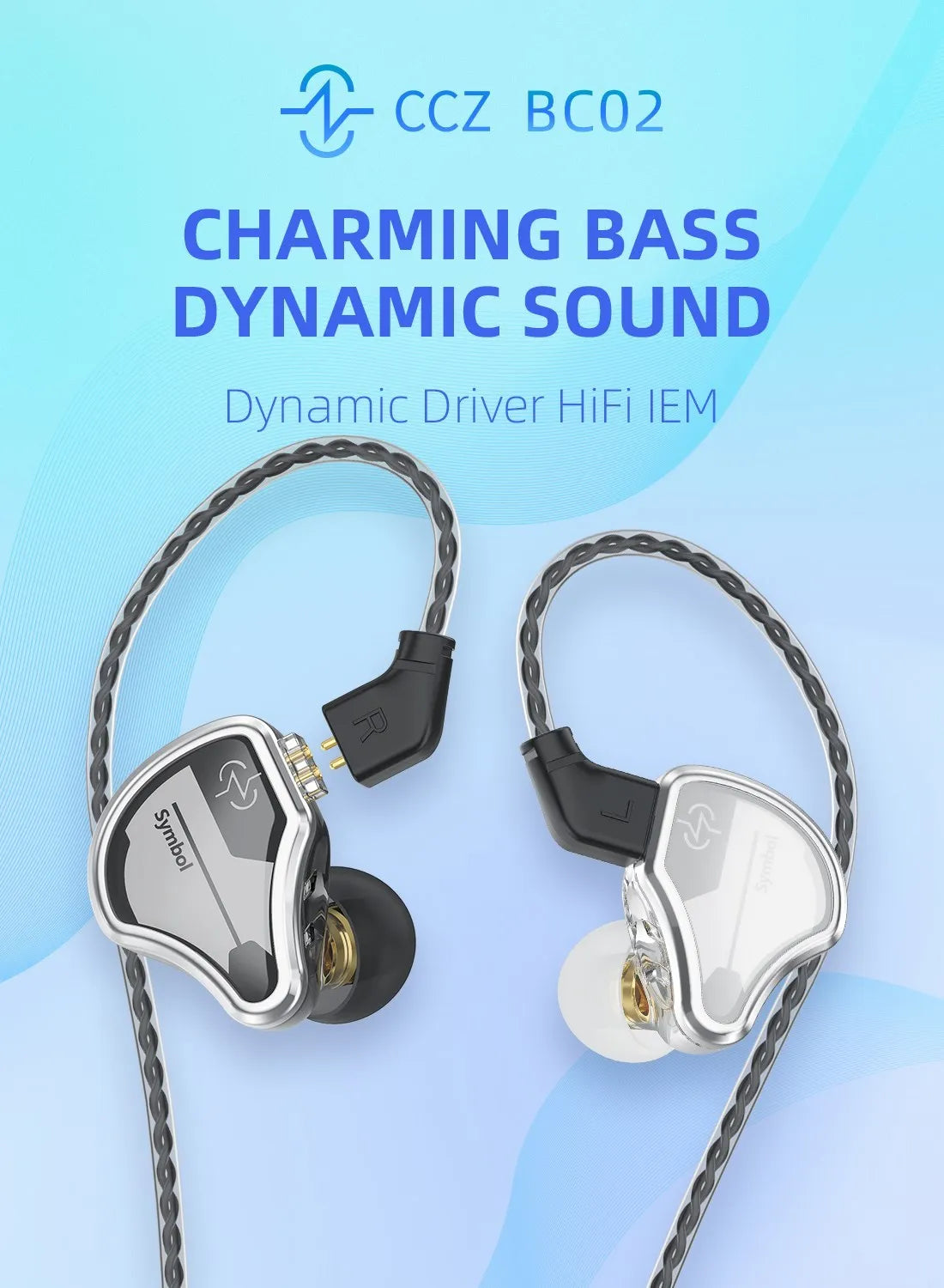 CCZ BC02 High Fidelity Sound Quality Earphones Wired Dynamic Driver In Ear Monitor Noise Cancelling Earbuds Headphone Headset kz - The HiFi Cat