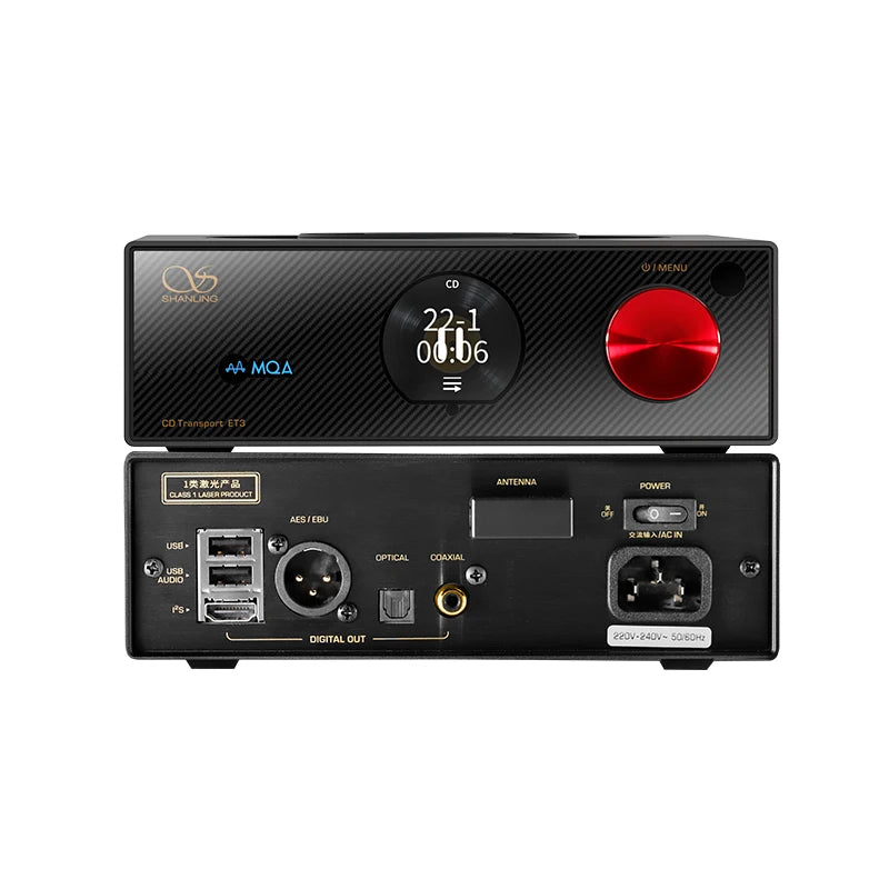 Shanling ET3 EVO CD Transport Player | Bluetooth 5.0 | MQA | DSD 512 | I2S Output