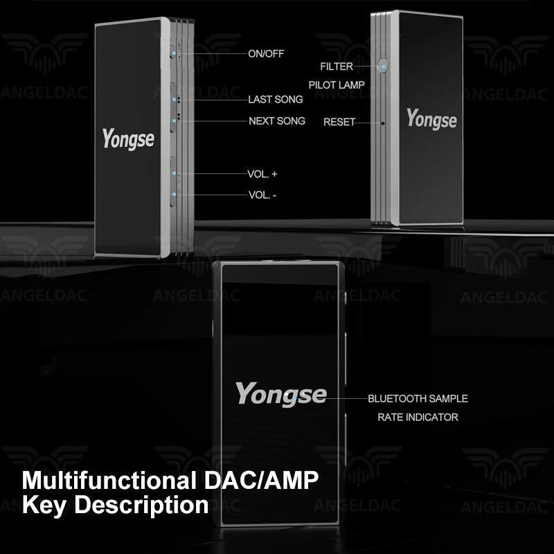 Yongse YS-B1 SA9137L+ES9038/ES9603 Portable Bluetooth DAC & AMP - The HiFi Cat
