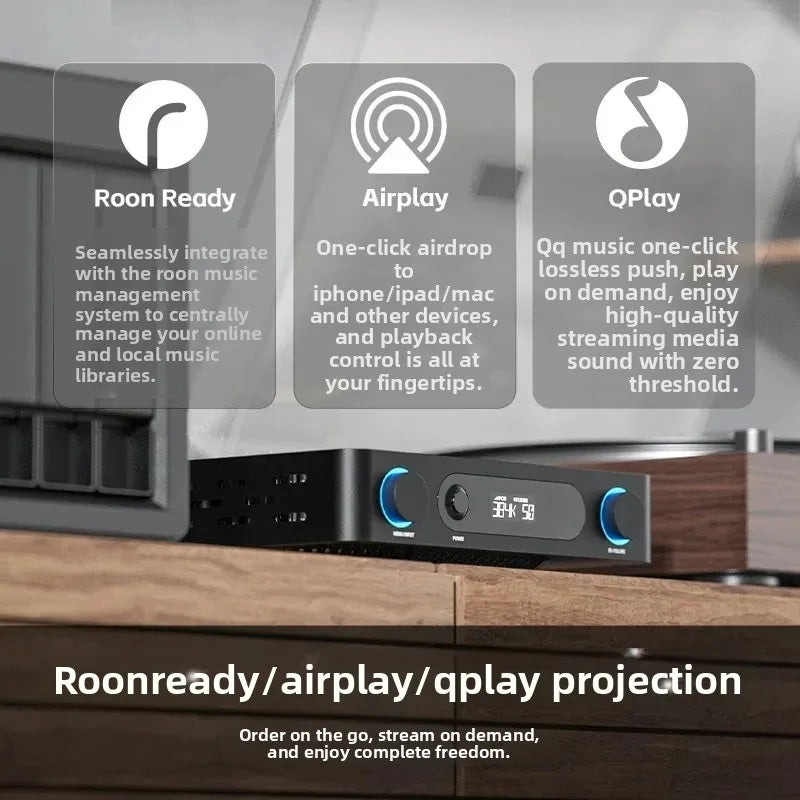 FiiO AIR AMP Streaming Power Amplifier | Roon Ready 120W+120W TPA3255
